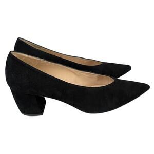 Jon Josef Pumps Women's Size 8.5 M Suede Black Point Toe Classic Made In Spain